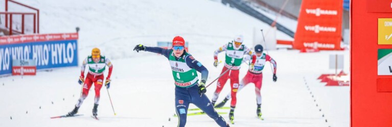 Julian Schmid (GER) läuft zum Weltcupsieg Nummer zwei.