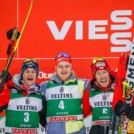 Das Podium: Johannes Lamparter (AUT), Julian Schmid (GER), Franz-Josef Rehrl (AUT), (l-r)