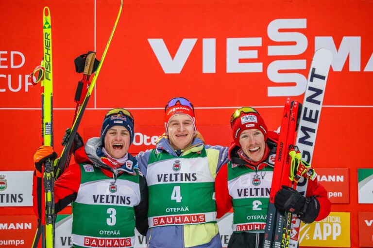 Das Podium: Johannes Lamparter (AUT), Julian Schmid (GER), Franz-Josef Rehrl (AUT), (l-r)