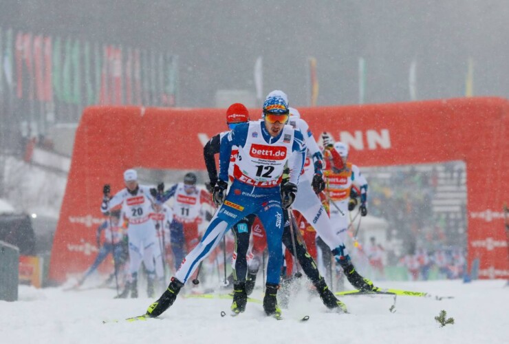 Ilkka Herola (FIN) führte das Feld zwischenzeitlich an.