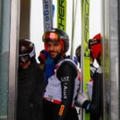 Raffaele Buzzi (ITA) fährt nach unten - mit dem Lift.