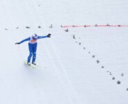 Vinzenz Geiger (GER) sprang weit, aber nicht ganz nach vorn.