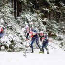 Julian Schmid (GER), Vinzenz Geiger (GER), Manuel Faisst (GER), (l-r) liefen ihr Rennen gemeinsam.