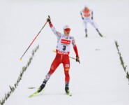 Johannes Lamparter (AUT) feiert Sieg Nummer zwei.