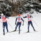 Der deutsche Zug: Vinzenz Geiger (GER), Julian Schmid (GER), Manuel Faisst (GER), (l-r)