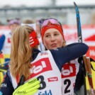 Magdalena Burger (GER), Maria Gerboth (GER), (l-r) nach dem Rennen