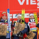 Das Damenpodium: Nathalie Armbruster (GER), Gyda Westvold Hansen (NOR), Ida Marie Hagen (NOR), (l-r)