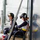 Gute Stimmung bei Cindy Haasch (GER) und Magdalena Burger (GER), (l-r)