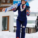 Da konnte sie noch lachen: Jolana Hradilova (CZE) verletzte sich beim Sprung am Knie.