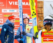 Größen unter sich: Nathalie Armbruster (GER) und Gyda Westvold Hansen (NOR, rechts) am Leaderboard.