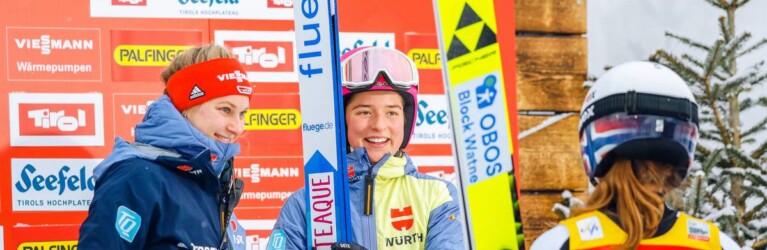 Größen unter sich: Nathalie Armbruster (GER) und Gyda Westvold Hansen (NOR, rechts) am Leaderboard.