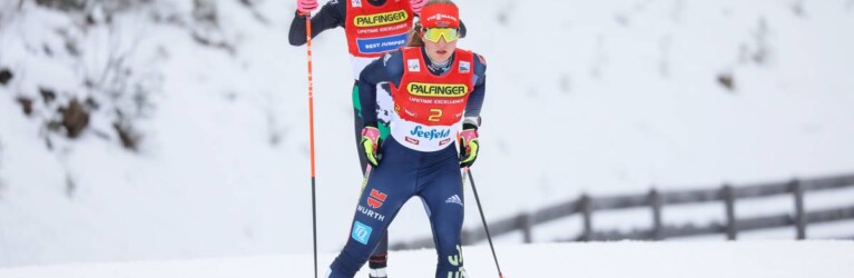 Annika Sieff (ITA) und Nathalie Armbruster (GER), (l-r) beim Kampf um Platz zwei