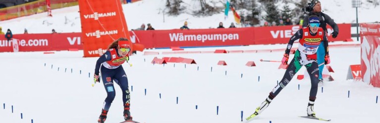 Nathalie Armbruster (GER) zieht im Foto-Finish gegen Annika Sieff (ITA), (l-r) knapp den Kürzeren.