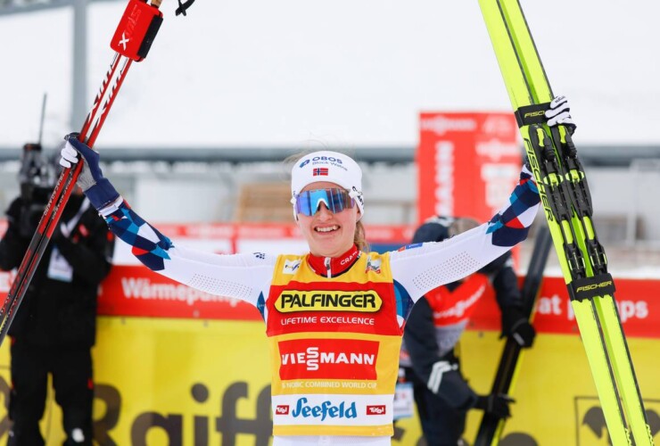 Seriensiegerin: Gyda Westvold Hansen (NOR) konnte bislang alle Weltcups der Saison für sich entscheiden.
