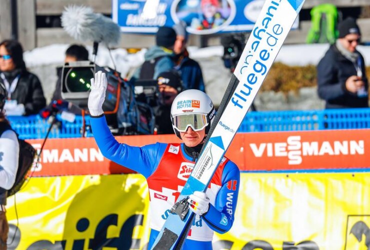 Manuel Faisst (GER) bekam Unterstützung durch seinen Fanclub.