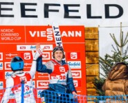 Zwischenzeitliche Doppelführung: Stefan Rettenegger (AUT), Thomas Rettenegger (AUT), (l-r)