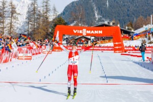 Johannes Lamparter (AUT) gewinnt als erster Österreicher das Triple zuhause.