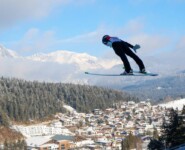 Pascal Mueller (SUI) agierte beim Finale als Vorspringer.