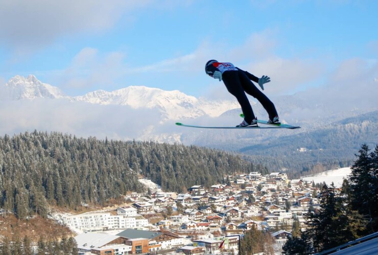 Pascal Mueller (SUI) agierte beim Finale als Vorspringer.