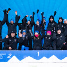 Team Italien belegt den zweiten Platz im Mannschaftswettbewerb beim Olympischen Jugend-Festival 2023.