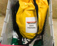 Eric Frenzels Ausrüstung ist bereit für das Rennen.