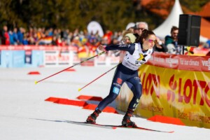 Nathalie Armbruster (GER) feierte 2022 in Schonach ihr Weltcup-Debüt.