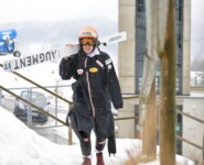 Der Rekordmann auf dem Weg zum nächsten Sprung: Franz-Josef Rehrl (AUT)