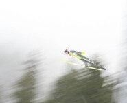 Jens Luraas Oftebro (NOR) bei seinem Sprung in Oberstdorf.