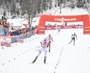 Jens Luraas Oftebro (NOR) stürmt mit Laufbestzeit auf Rang zwei.