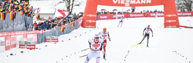 Jens Luraas Oftebro (NOR) stürmt mit Laufbestzeit auf Rang zwei.