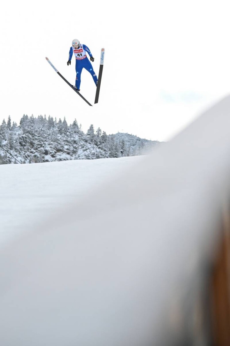 Manuel Faisst (GER) hadert momentan mit seinen Sprüngen.