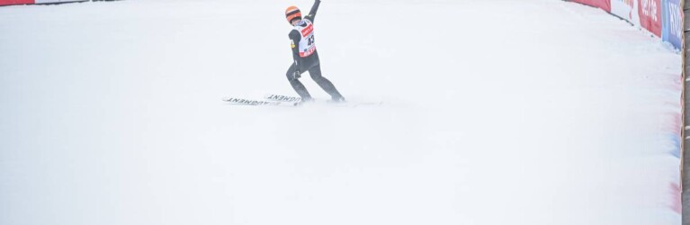 Franz-Josef Rehrl (AUT) übernahm nach dem Springen die Führung.