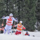 Jens Luraas Oftebro (NOR), verfolgt von Johannes Lamparter (AUT) und Julian Schmid (GER) (l-r)