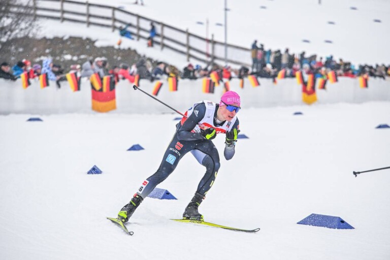 David Mach (GER) mit Unterstützung der deutschen Fans