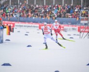 Jens Luraas Oftebro (NOR) bei der Verfolgung