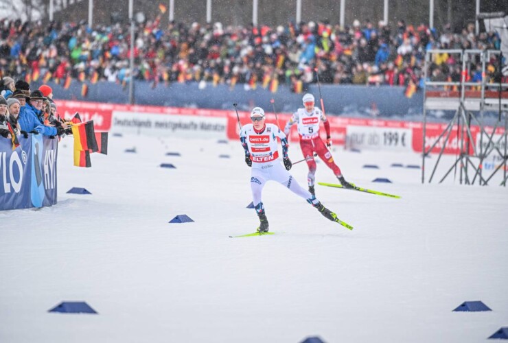 Jens Luraas Oftebro (NOR) bei der Verfolgung