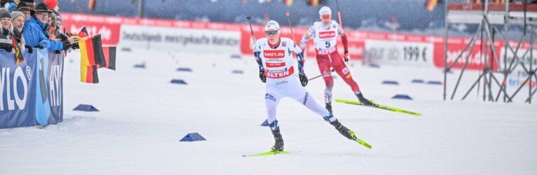 Jens Luraas Oftebro (NOR) bei der Verfolgung