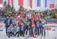 Siegerteam: Julian Schmid (GER) mit dem deutschen Team