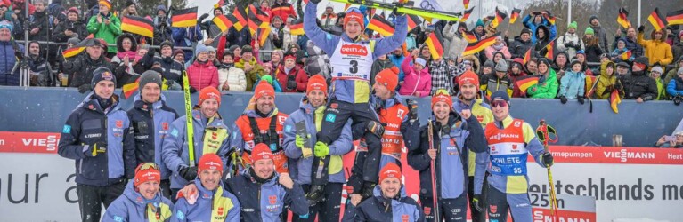 Siegerteam: Julian Schmid (GER) mit dem deutschen Team