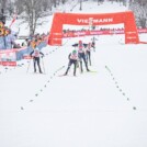 Starke deutsche Laufgruppe: Manuel Faisst (GER), Fabian Riessle (GER), Johannes Rydzek (GER), Terence Weber (GER), Wendelin Thannheimer (GER) (l-r)