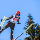 Julian Schmid (GER) war bester Deutscher auf der Schanze.