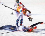 Respekt zwischen Gyda Westvold Hansen (NOR) und Jenny Nowak (GER), (l-r)