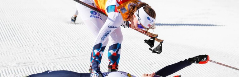 Respekt zwischen Gyda Westvold Hansen (NOR) und Jenny Nowak (GER), (l-r)