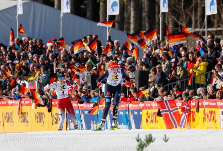 Jenny Nowak (GER) vor dem Heimpublikum in Schonach