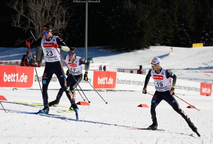 Jakob Lange (GER), David Mach (GER), Manuel Faisst (GER), (l-r)