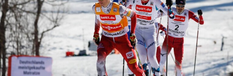 Johannes Lamparter (AUT), Jens Luraas Oftebro (NOR), Yoshito Watabe (JPN), (l-r) in der Führungsgruppe.