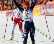 Freude über Platz drei beim Heimspiel: Nathalie Armbruster (GER)