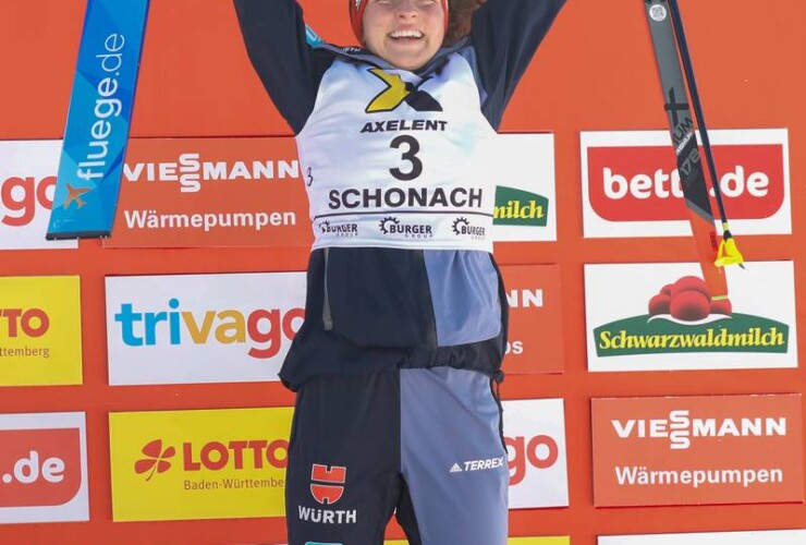 Zurück auf dem Podest: Nathalie Armbruster (GER)