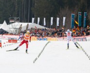Johannes Lamparter (AUT) gewinnt gegen Jens Luraas Oftebro (NOR), (l-r).