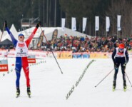 Laurent Muhlethaler (FRA) schlägt Julian Schmid (GER), (l-r).